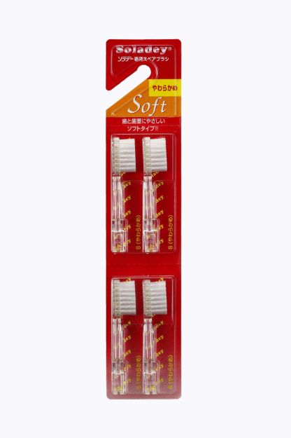 Soladey Eco Replacement Heads - Soft - 4pcs