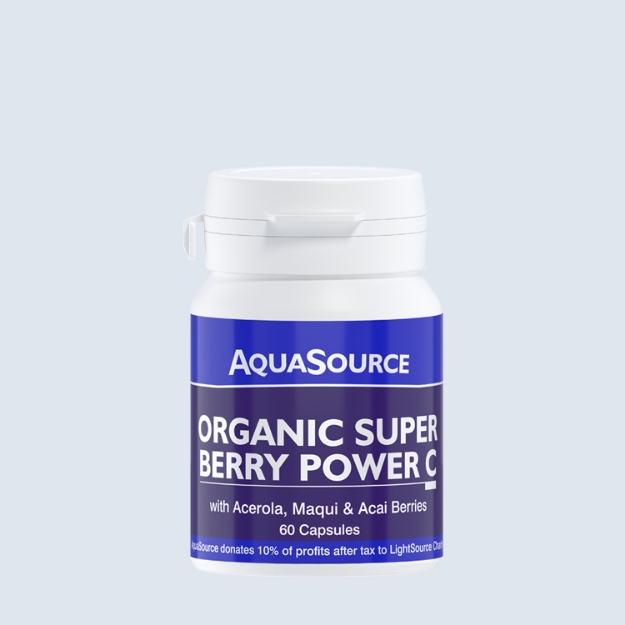AquaSource Organic Super Berry Power C - 60 Caps