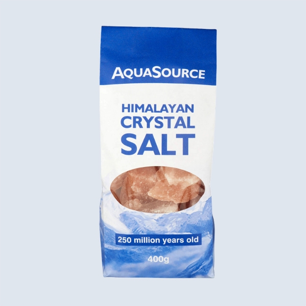 EUHRSB400 - AquaSource Himalayan Crystal Rock Salt - 400g