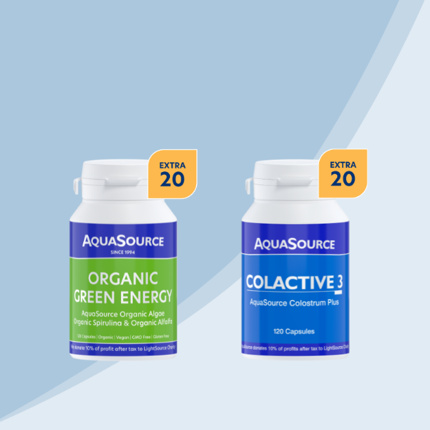 Picture of AquaSource Wellness Package: Organic Green Energy & ColActive3